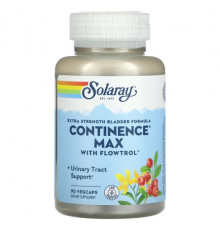 Solaray, Формула для мочевого пузыря Extra Strength, Continence Max с Flowtrol, 90 растительных капсул