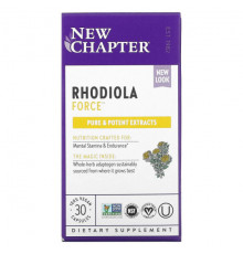 New Chapter, Rhodiola Force, родиола, 30 веганских капсул