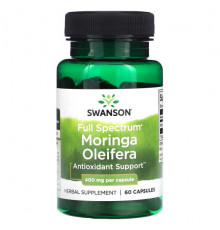 Swanson, Моринга масличная (Moringa Oleifera) полного спектра, 400 мг, 60 капсул