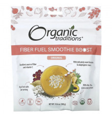 Organic Traditions, Fiber Fuel Smoothie Boost, ягодный, 300 г (10,6 унции)