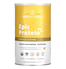 Sprout Living, Epic Protein, органический растительный протеин и суперфуды, ваниль и лукума, 910 г (2 фунта)