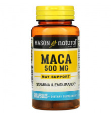 Mason Natural, Мака, 500 мг, 60 капсул