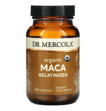 Dr. Mercola, Желатинизированная органическая мака, 60 капсул