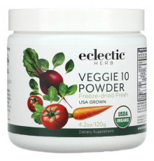 Eclectic Institute, Veggie 10, порошок из цельных пищевых продуктов, 4,2 унции (120 г)