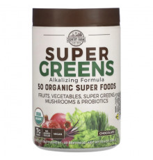 Super Greens, Alkalizing Formula, Chocolate, 10.6 oz (300 g)