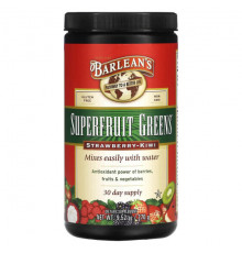 Barlean's, Superfruit Greens, клубника и киви, 270 г (9,52 унции)