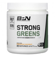 Bare Performance Nutrition, Strong Greens, порошок из суперпродуктов, лимон, 224 г (7,9 унции)