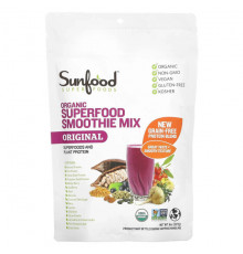 Sunfood, Сырая органическая смесь суперпродуктов для смузи, 227 г (8 унций)