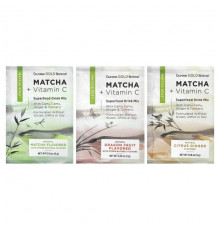 California Gold Nutrition, MATCHA ROAD, матча + витамин C — набор пробников, 3 шт.