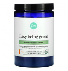 Ora, Easy Being Green, порошок из суперфудов зелени, апельсин, 240 г (8,5 унций)