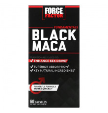 Force Factor, черная мака, 60 капсул