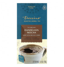 Teeccino, Roasted Herbal Tea, Hazelnut, Caffeine Free, 10 Tea Bags, 2.12 oz (60 g)