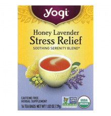 Yogi Tea, Bedtime, успокаивающая карамель, без кофеина, 16 чайных пакетиков, 30 г (1,07 унций)