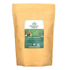 Organic India, Листовой чай тулси, оригинальный, без кофеина, 454 г (16 унций)