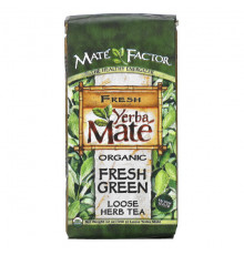 Mate Factor, Органический йерба мате, свежий зеленый листовой чай, 12 унций (340 г)