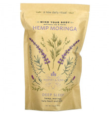 Harney & Sons, Hemp Moringa, Deep Sleep, оздоровительный чай и травы, 10 унций (283 г)