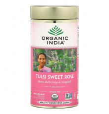 Tulsi Sweet Rose, Caffeine-Free, 3.5 oz (100 g)