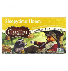 Celestial Seasonings, травяной чай, для сна, с медом, без кофеина, 20 чайных пакетиков по 29 г (1 унции)