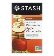 Stash Tea, Herbal Tea, золотой чай с куркумой, без кофеина, 18 чайных пакетиков, 36 г (1,2 унции)