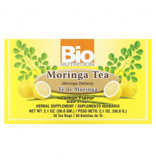 Bio Nutrition, Moringa Tea, лимон, без кофеина, 30 чайных пакетиков, 58,8 г (2,1 унции)