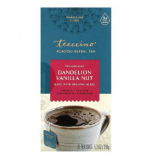 Teeccino, Roasted Herbal Tea, Hazelnut, Caffeine Free, 10 Tea Bags, 2.12 oz (60 g)