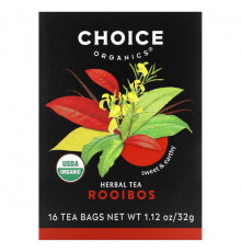 Choice Organic Teas, Herbal Tea, ромашка, без кофеина, 16 чайных пакетиков, 14 г (0,50 унции)