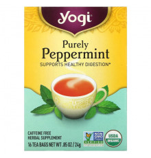 Yogi Tea, Пробуждение пищеварения, чай без кофеина с ежевикой и яблочным сидром, 16 чайных пакетиков, 29 г (1,02 унции)