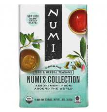 Numi Tea, Органический чаи, чаи и травяные сборы, коллекция Numi, 16 чайных пакетиков без ГМО, 1,26 унц. (34,7 г)