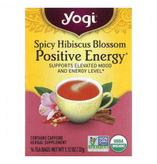 Yogi Tea, Positive Energy, сладкий мандарин, 16 чайных пакетиков, 29 г (1,02 унции)