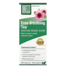 Bell Lifestyle, Ezee Breathing Tea, успокаивающая травяная смесь, 20 чайных пакетиков по 1,5 г