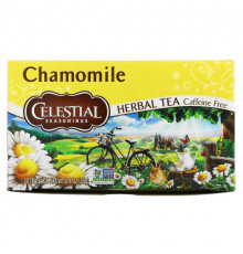 Celestial Seasonings, травяной чай, ромашка, без кофеина, 20 чайных пакетиков, 25 г (0,9 унции)