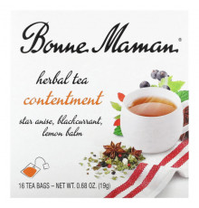 Bonne Maman, Herbal Tea, Vitality, без кофеина, 16 чайных пакетиков, 19 г (0,68 унции)