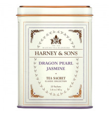 Harney & Sons, HT Tea Blend, желтый и голубой, ромашка и лаванда, без кофеина, 20 чайных саше, 40 г (1,4 унции)