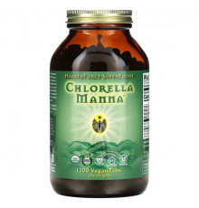 HealthForce Superfoods, Chlorella Manna, добавка с хлореллой, 1200 веганских таблеток