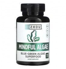 Zhou Nutrition, Mindful Algae, водоросли, 120 таблеток