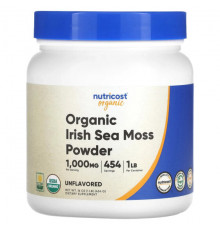 Organic Irish Sea Moss Powder, Unflavored, 16 oz (454 g)