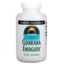 Source Naturals, Guarana Energizer, 900 мг, 60 таблеток