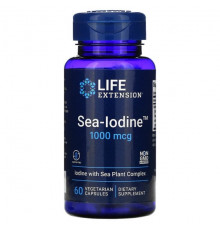 Life Extension, Sea-Iodine, 1000 мкг, 60 вегетарианских капсул