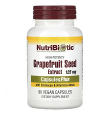 High Potency Grapefruit Seed Extract with Echinacea & Artemisia Annua, 125 mg, 90 Vegan Capsules