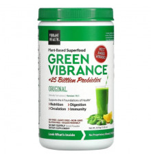 Vibrant Health, Green Vibrance +25 млрд пробиотиков, версия 19.1, 337 г (11,92 унции)