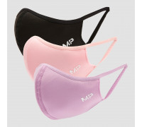 MP Curve Mask (3 Pack) - Black/Geranium Pink/Lilac - M/L