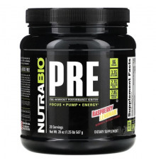 NutraBio, Pre-Workout Performance Igniter, Grape Berry Crush, 585 г (1,29 фунта)