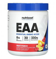 Nutricost, Performance, EAA, незаменимые аминокислоты, фруктовый пунш, 330 г (11,6 унции)