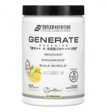 Cutler Nutrition, Generate, превосходный настой BCAA и EAA, кислый лимонад, 366 г (12,91 унции)