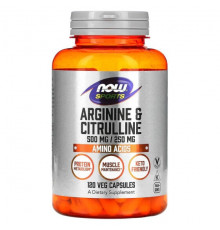 Sports, Arginine & Citrulline, 120 Veg Capsules