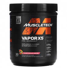 MuscleTech, VaporX5, Next Gen, предтренировочный комплекс, со вкусом Blue Razz Freeze, 266 г (9,40 унции)