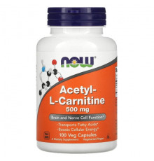 Acetyl-L- Carnitine, 500 mg, 50 Veg Capsules