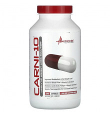 Metabolic Nutrition, Carni-10, 625 мг, 240 капсул