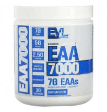 EVLution Nutrition, EAA 7000, незаменимые аминокислоты, без добавок, 237 г (8,4 унции)