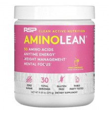 RSP Nutrition, AminoLean, розовый лимонад, 1 пакетик, 9 г (0,56 унции)